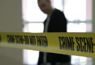 crime scene tape do not enter